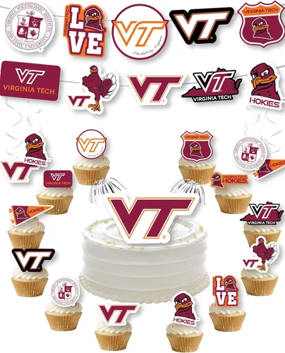 Vista 33 de Suministros de fiesta de la Universidad de Alabama para fútbol de Bama, regalo de cumpleaños Roll Tide, pancarta de fiesta de graduación de UA