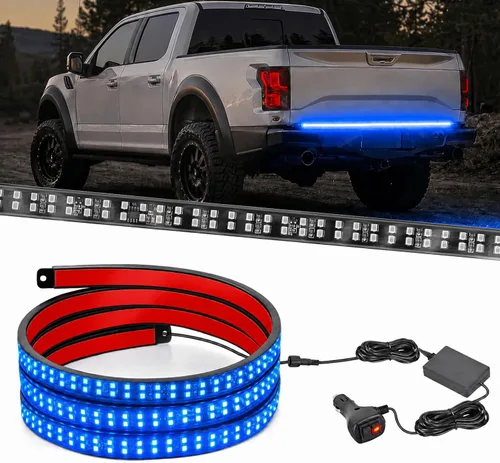 Vista 17 de Nilight 6 piezas de luces de neón para la parte baja del auto, tiras de luces RGB multicolores de 300 LEDs, función activa de sonido DIY, modo