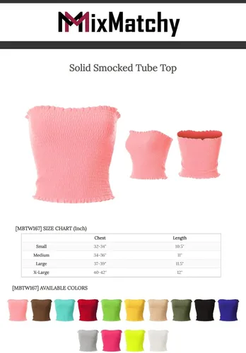 Vista 4 de MixMatchy Top de tubo fruncido con borde de lechuga para mujer