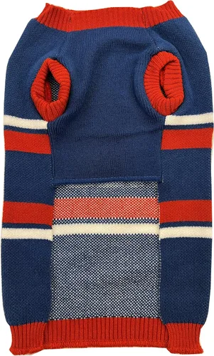 Vista 2 de Pets First NFL Buffalo Bills Suéter para Perros, Talla Extra Pequeña. Suéter Tejido Cálido y Acogedor con Logo del Equipo NFL, Mejor Suéter