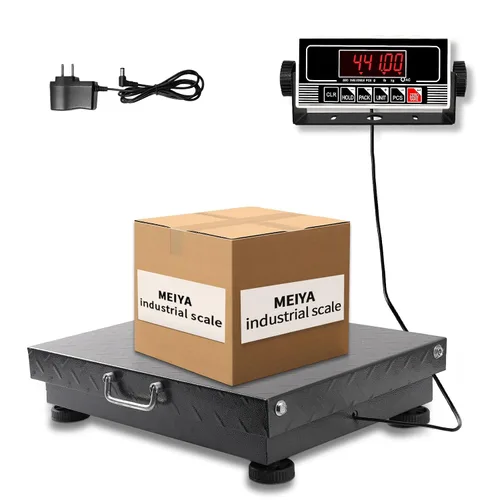 Vista 8 de MEIYA Báscula de envío resistente, báscula de plataforma industrial de 660 libras para paquetes, escala postal de precisión de 0.1 lb para pequeñas