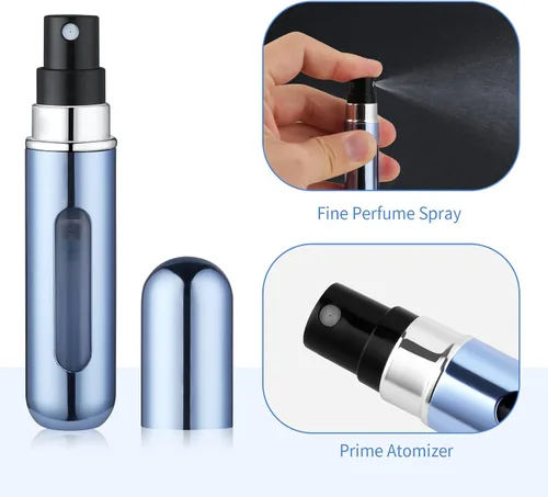 Vista 9 de 4PCS botella de perfume de viaje recargable, mini atomizadores