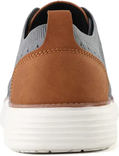 Vista 6 de VILOCY - Tenis de vestir informales para hombre, zapatos oxford cómodos de malla transpirable