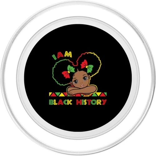 Vista 2 de I Am Black History Shirt for Kids Girls Black History Month PopSockets MagSafe PopGrip for iPhone
