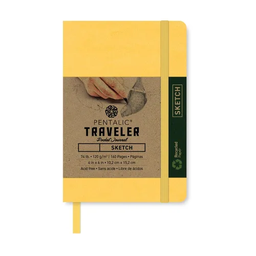 Vista 35 de Cuaderno de bocetos Travelers Dot Grid Pentalic Art, libre de ácidos