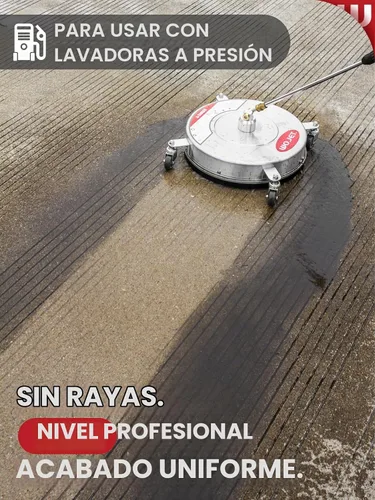 Vista 2 de WOJET Limpiador de superficies compacto de 16 '' PRO con ruedas 4500PSI
