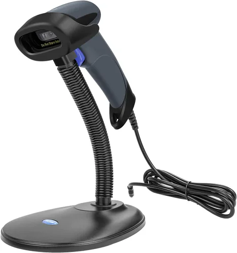 Vista 10 de NETUM Escáner de código de barras USB láser, escáner de código de barras 1D manual con cable para lectura de UPC EAN, pistola para venta al por