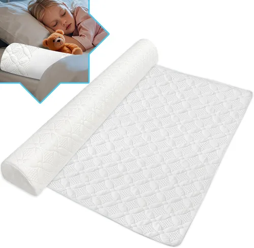 Vista 10 de Asatdd Riel de cama para niños pequeños, riel protector de cama, riel de cama de espuma viscoelástica suave para camas individuales, matrimoniales