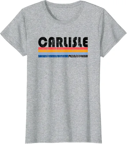 Vista 6 de Camiseta vintage estilo Carlisle, PA de los años 70 y 80, Gris