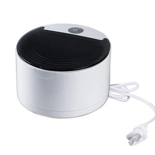 Vista 6 de 110V 60HZ Limpiador ultrasónico de dentadura 5.1 fl oz Máquina de limpieza de dientes falsos, muy seguro, simple y eficiente dispositivo de limpieza