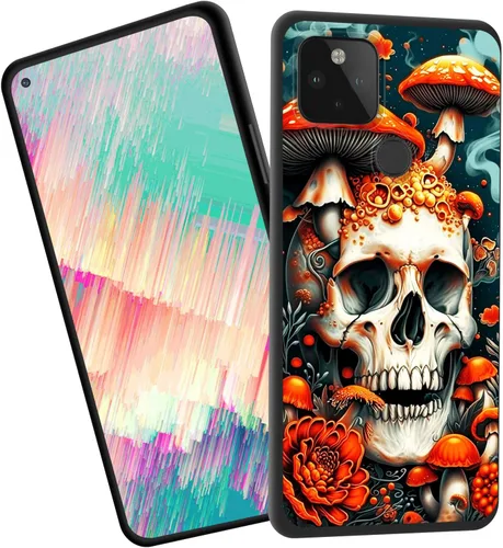 Vista 33 de for Google Pixel 4 XL Case,Slim Shockproof TPU Soft Rubber Silicone Cover Phone Case for Google Pixel 4 XL,Blue Skull Headphone