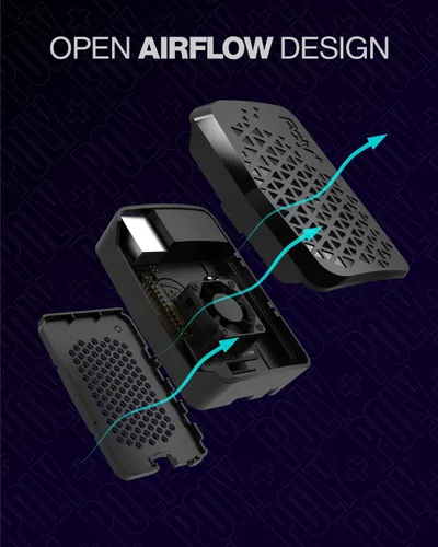 Vista 3 de Funda de plástico Argón Poly+ Funda de plástico Raspberry Pi 4 con ventilador controlable PWM y disipador de calor Parte superior extraíble
