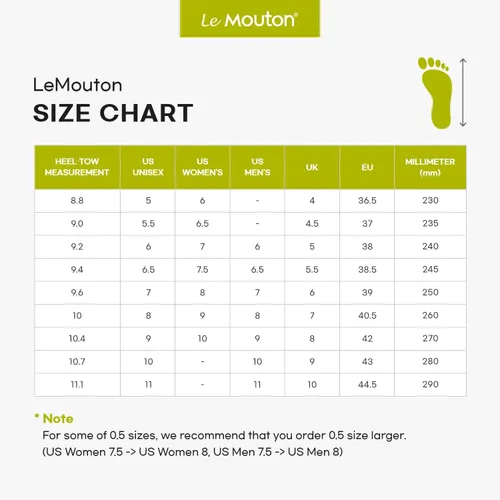 Vista 7 de LE Mouton Mate - Zapatos cómodos de lana merino para caminar Zapatos de plataforma para hombres y mujeres Zapatos deportivos ligeros ecológicos
