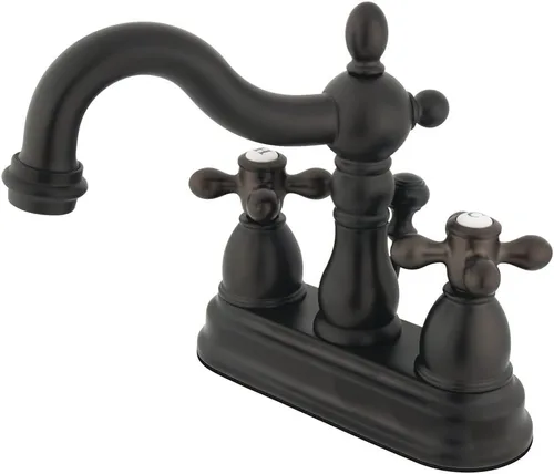 Vista 10 de Kingston KB1600AX - Grifo de baño central de 4 pulgadas, negro mate Mate negro