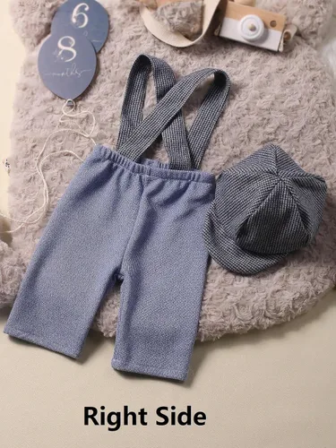 Vista 3 de Holibeat Accesorios de Fotografía para Bebé Recién Nacido Niño Trajes de Sesión de Fotos para Bebé Niño Trajes Romper de Caballero Infantil