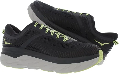 Vista 4 de HOKA ONE ONE Bondi 7 - Tenis de correr para hombre, NegroBlanco