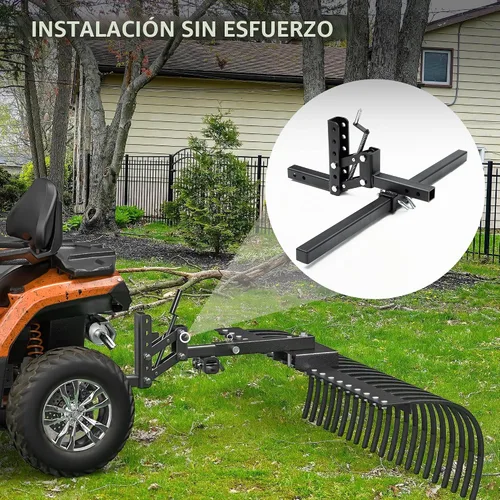 Vista 4 de YITAMOTOR Sistema de elevación manual de 1 punto de elevación de implemento Elevación manual de implementación de altura ajustable de 50 pulgadas