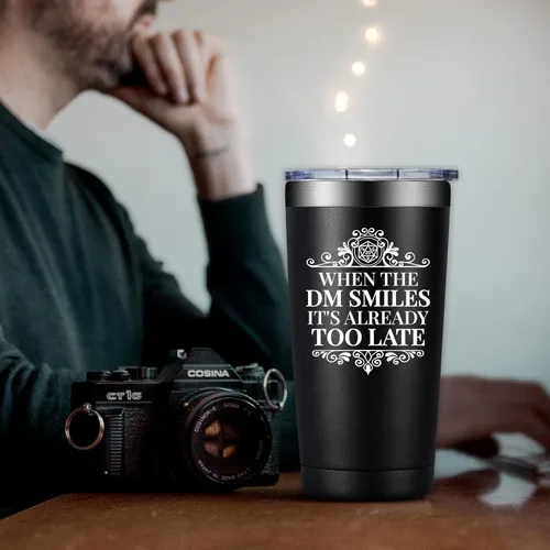 Vista 5 de Regalos de Dungeons and Dragons - Regalos para Dungeon Master - Regalo de Navidad para Dungeon Master D&d Dnd Dm Rpg Fans - Vaso Dnd de 20oz