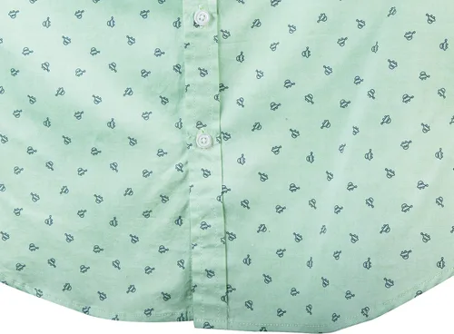 Vista 7 de Men's Premium Polka Dot Print Casual Shirt Short Sleeve Cotton Shirts