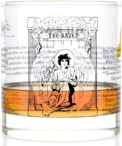 Vista 21 de Well Told Classic Literature Rocks Glass – A Christmas Carol por Charles Dickens – Vaso de whisky a la antigua moda para los amantes de los libros