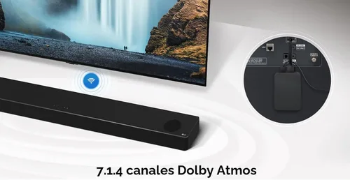 Vista 3 de LG WTP3 WOWCAST Transmisor de audio inalámbrico para TV a barra de sonido Conexión inalámbrica