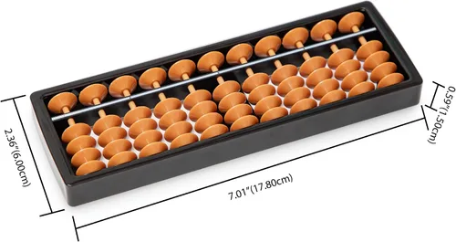 Vista 3 de Digital Standard Abacus-7.0 in-Calculadora profesional de soroban de 11 columnas (herramienta funcional y educativa)
