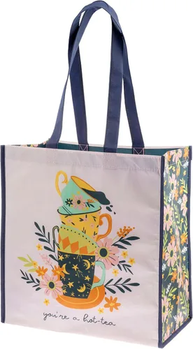 Vista 7 de Karma Large Holiday Reusable Gift Bag - Happy Bag