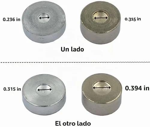 Vista 3 de DGOL 7 piezas de remaches abovedados de metal fijación, herramienta de ajuste de remaches de espiga Setter
