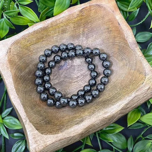 Vista 155 de Gem Avenue Handmade Round Bead Stretch Bracelet Unisex Natural Stone Beaded Jewelry for Men & Women, Elastic Wristband for Daily Wear