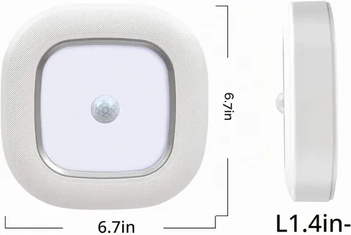 Vista 6 de Luces LED activadas con sensor de movimiento para armario, luz de techo LED inalámbrica activada para interiores, funciona con pilas, 300 lm