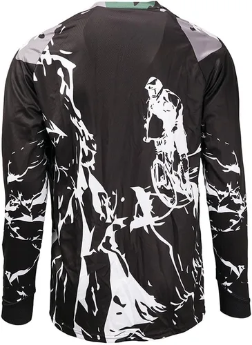 Vista 10 de Hotlion Camiseta de ciclismo para hombre, manga larga, MTB Motocross, ropa de carreras todoterreno