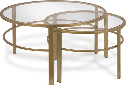 Vista 20 de Henn&Hart Mesa de centro moderna de 36", color negro