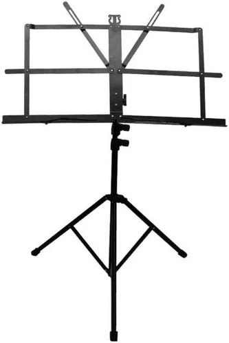 Vista 2 de Tangpan Soporte de música plegable ajustable con bolsa de transporte Color Negro