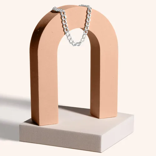 Vista 8 de PORI JEWELERS Pulsera de plata de ley 925 con eslabones italianos para hombre y mujer, Metal