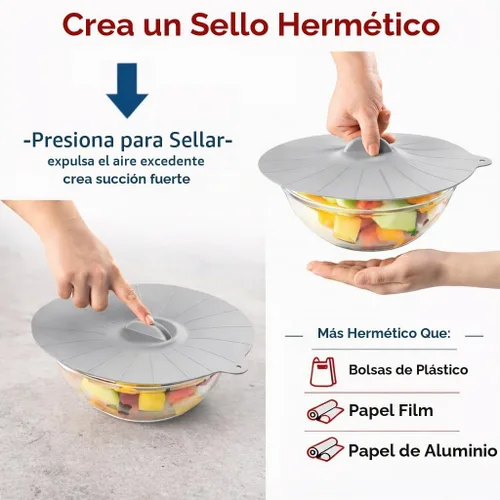 Vista 4 de HIC Kitchen Tapas de cocina y almacenamiento, silicona de alta temperatura, juego de 3
