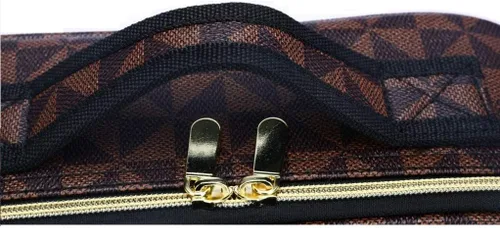 Vista 5 de Estuche de maquillaje de viaje, estuche organizador de cosméticos de maquillaje, bolsa de almacenamiento portátil para artistas con divisores