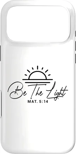 Vista 22 de Dichos cristianos y versos de la Biblia Mateo 5,14 Funda para iPhone 16