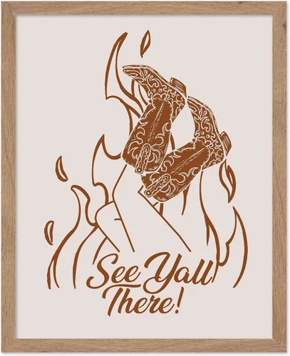 Vista 226 de Poster Master Póster de You've Yeed Your Last Haw - Impresión retro de vaquero marrón - Arte occidental - Arte moderno - Arte del salvaje oeste