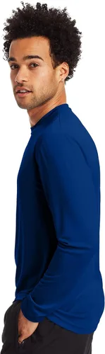 Vista 4 de Hanes Men's Long-Sleeve Performance T-Shirt Pack, 2-Pack, Cool DRI Moisture-Wicking Tees