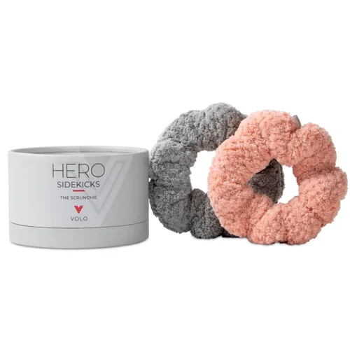 Vista 5 de VOLO Cloud Pink Spa - Juego de diadema y coletero de microfibra ultra suave y absorbente, juego de 2 piezas