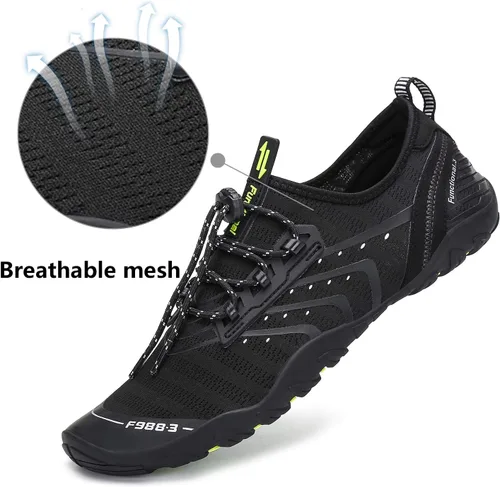 Vista 2 de Zapatos de agua para hombre y mujer, zapatos de agua descalzos, de secado rápido, para playa, natación, buceo, kayak, surf, deportes acuáticos
