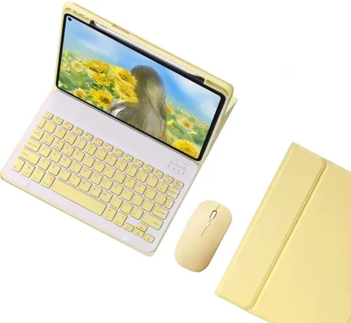 Vista 15 de Funda de teclado compatible con iPad de 9ª, 8ª y 7ª generación de 10.2 pulgadas, iPad Air de 3ª generación, iPad Pro de 10.5 pulgadas, teclas