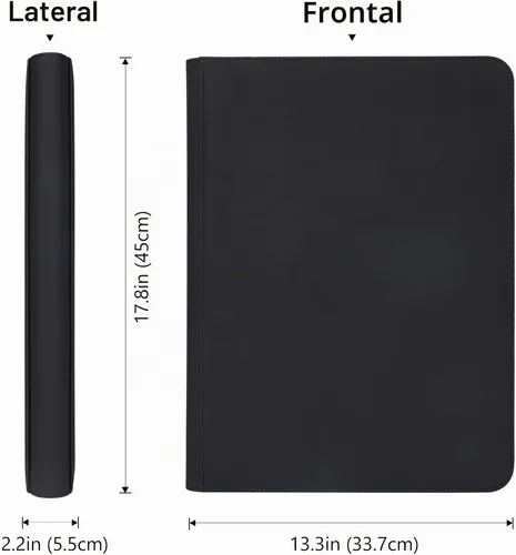 Vista 7 de Carpeta de tarjetas premium de 16 bolsillos, se adapta a tarjetas coleccionables 1408, álbum de colección de tarjetas sin anillo de carga lateral