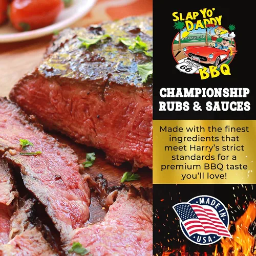 Vista 7 de Slap Yo Daddy BBQ Rub Seasoning, California Style Santa María – Condimento de Santa María galardonado de PItmaster Harry Soo – Savory SPG Rub
