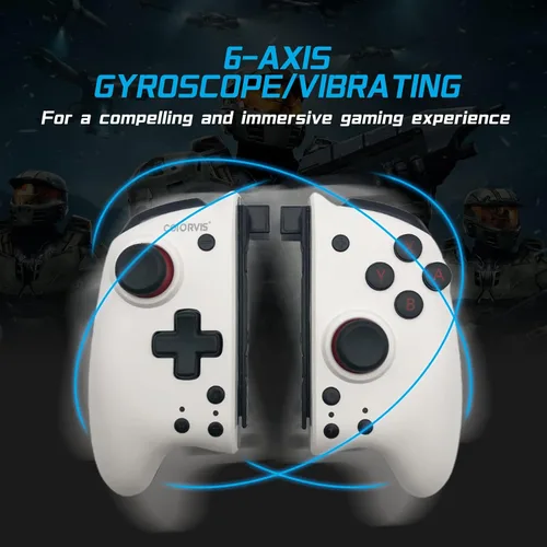 Vista 4 de COIORVIS Switch Controllers Joy Pad Controller for SwitchSwitch OLED,Wireless Switch Controller with Motion ControlTurbo nintendo_switch
