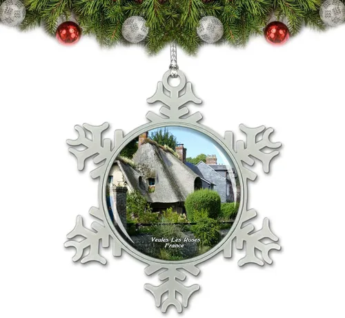 Vista 3 de Reino Unido Inglaterra Verity Estatua Ilfracombe Adorno de Navidad Decoración Árbol Decoración Cristal Metal Recuerdo Regalo