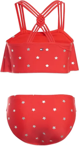 Vista 2 de Tommy Hilfiger Girls' Two-Piece Bikini Swimsuit Set with UPF 50+ Sun Protection
