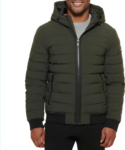 Vista 13 de DKNY Chaqueta bomber acolchada con capucha y rendimiento para hombre