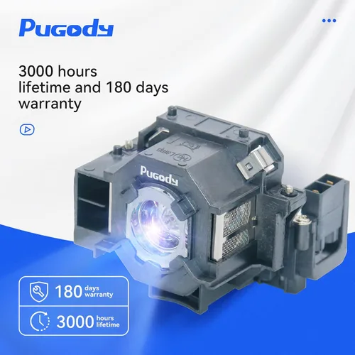 Vista 2 de ELPLP42/V13H010L42 - Bombilla de repuesto para proyector Epson PowerLite 83V+ 822+ 822P EMP-83 83C 83H 83HE 270 280 822 822H X56 X68 EX90 EB-400W