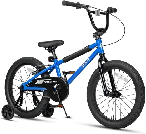 Vista 19 de cubsala Bicicleta para niños de 12, 14, 16, 18 pulgadas, estilo BMX, con ruedas de entrenamiento, freno para niños de 2 a 10 años, varios